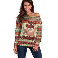 Have A Nutty Holiday Christmas Christmas Off Shoulder Sweater Xmas Holiday Patterns - Wonder Print Shop
