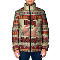 Have A Nutty Holiday Christmas Christmas Padded Jacket Xmas Holiday Patterns - Wonder Print Shop