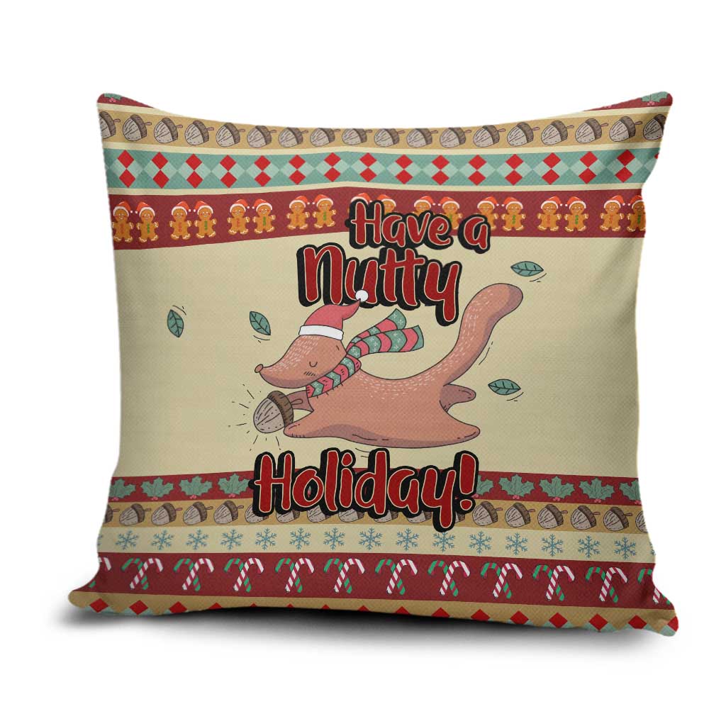 Have A Nutty Holiday Christmas Christmas Pillow Cover Xmas Holiday Patterns - Wonder Print Shop