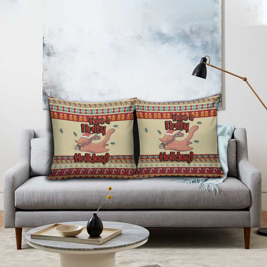 Have A Nutty Holiday Christmas Christmas Pillow Cover Xmas Holiday Patterns - Wonder Print Shop