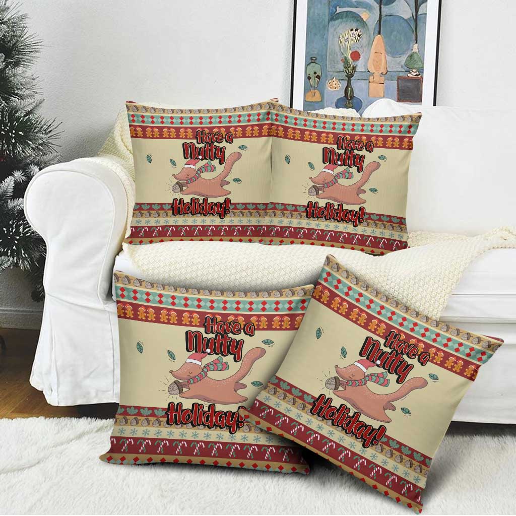 Have A Nutty Holiday Christmas Christmas Pillow Cover Xmas Holiday Patterns - Wonder Print Shop