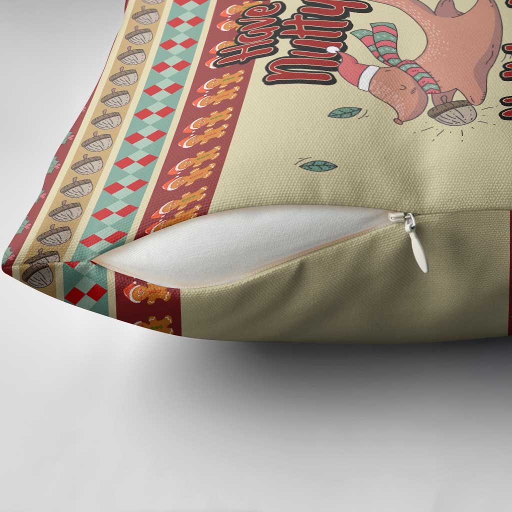 Have A Nutty Holiday Christmas Christmas Pillow Cover Xmas Holiday Patterns - Wonder Print Shop