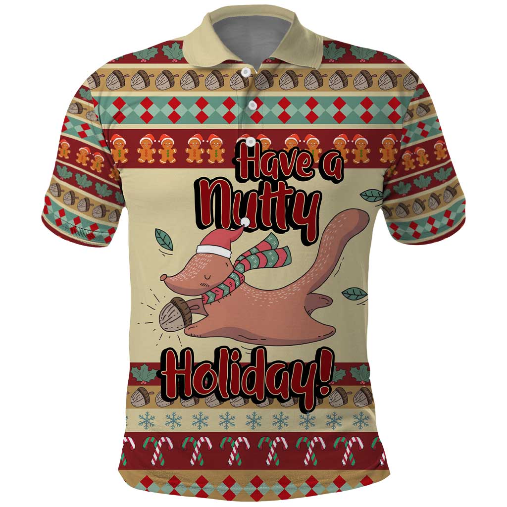 Have A Nutty Holiday Christmas Christmas Polo Shirt Xmas Holiday Patterns - Wonder Print Shop