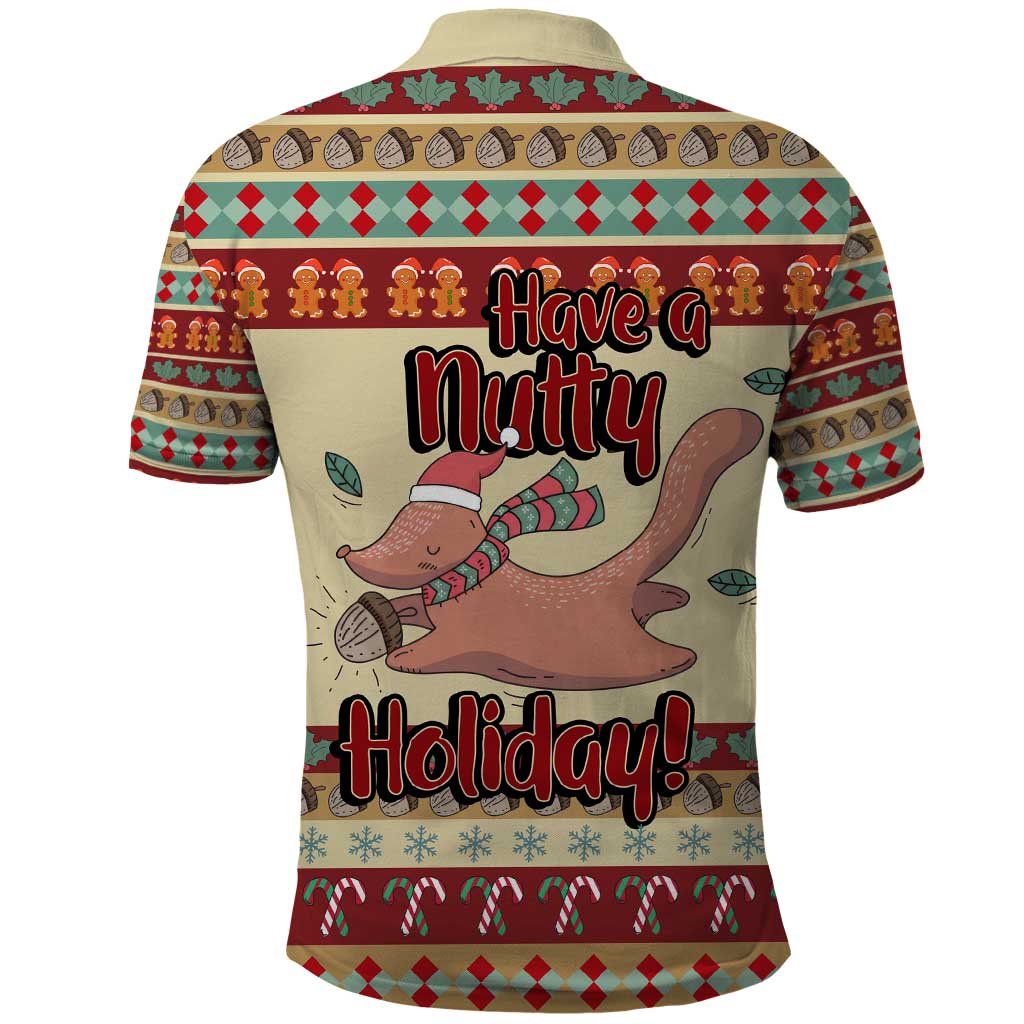 Have A Nutty Holiday Christmas Christmas Polo Shirt Xmas Holiday Patterns - Wonder Print Shop