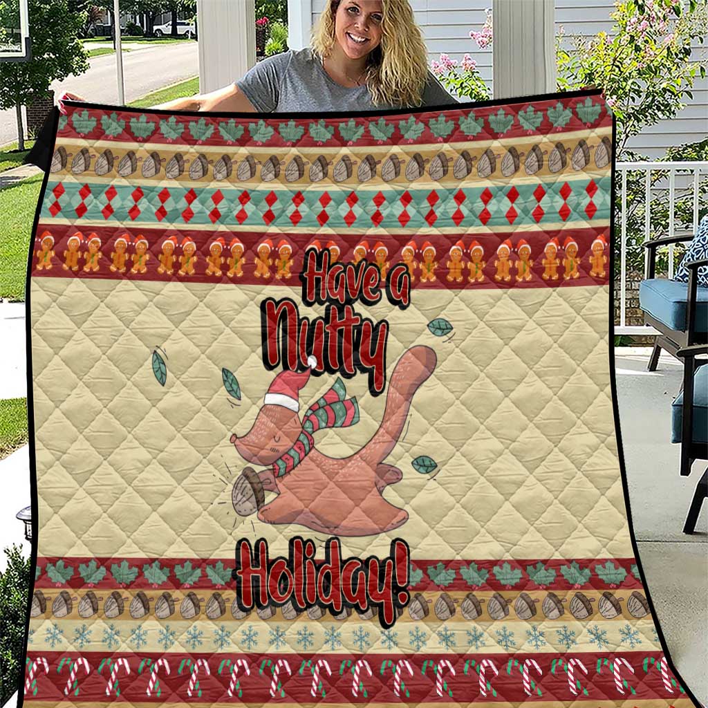 Have A Nutty Holiday Christmas Christmas Quilt Xmas Holiday Patterns - Wonder Print Shop