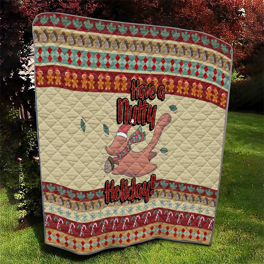 Have A Nutty Holiday Christmas Christmas Quilt Xmas Holiday Patterns - Wonder Print Shop