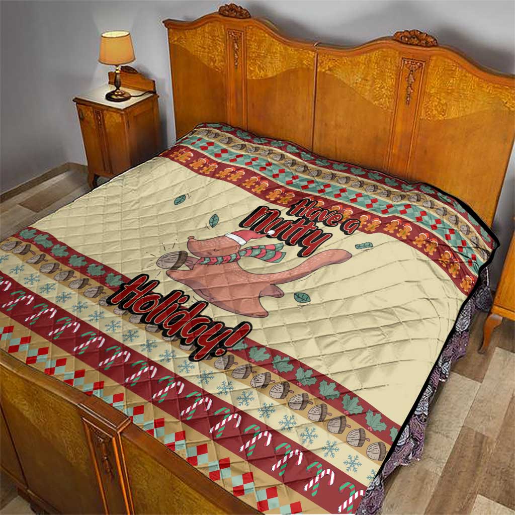 Have A Nutty Holiday Christmas Christmas Quilt Xmas Holiday Patterns - Wonder Print Shop