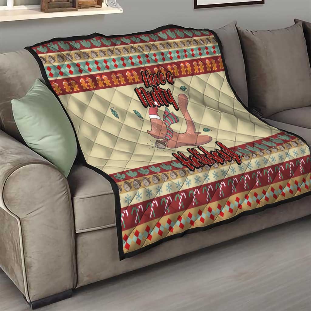 Have A Nutty Holiday Christmas Christmas Quilt Xmas Holiday Patterns - Wonder Print Shop