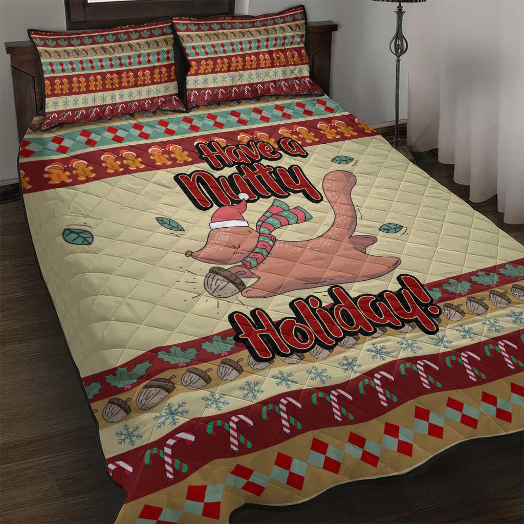 Have A Nutty Holiday Christmas Christmas Quilt Bed Set Xmas Holiday Patterns - Wonder Print Shop