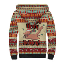 Have A Nutty Holiday Christmas Christmas Sherpa Hoodie Xmas Holiday Patterns - Wonder Print Shop