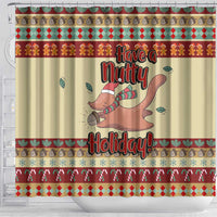 Have A Nutty Holiday Christmas Christmas Shower Curtain Xmas Holiday Patterns - Wonder Print Shop