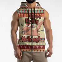 Have A Nutty Holiday Christmas Christmas Sleeveless Zip Hoodie Xmas Holiday Patterns - Wonder Print Shop