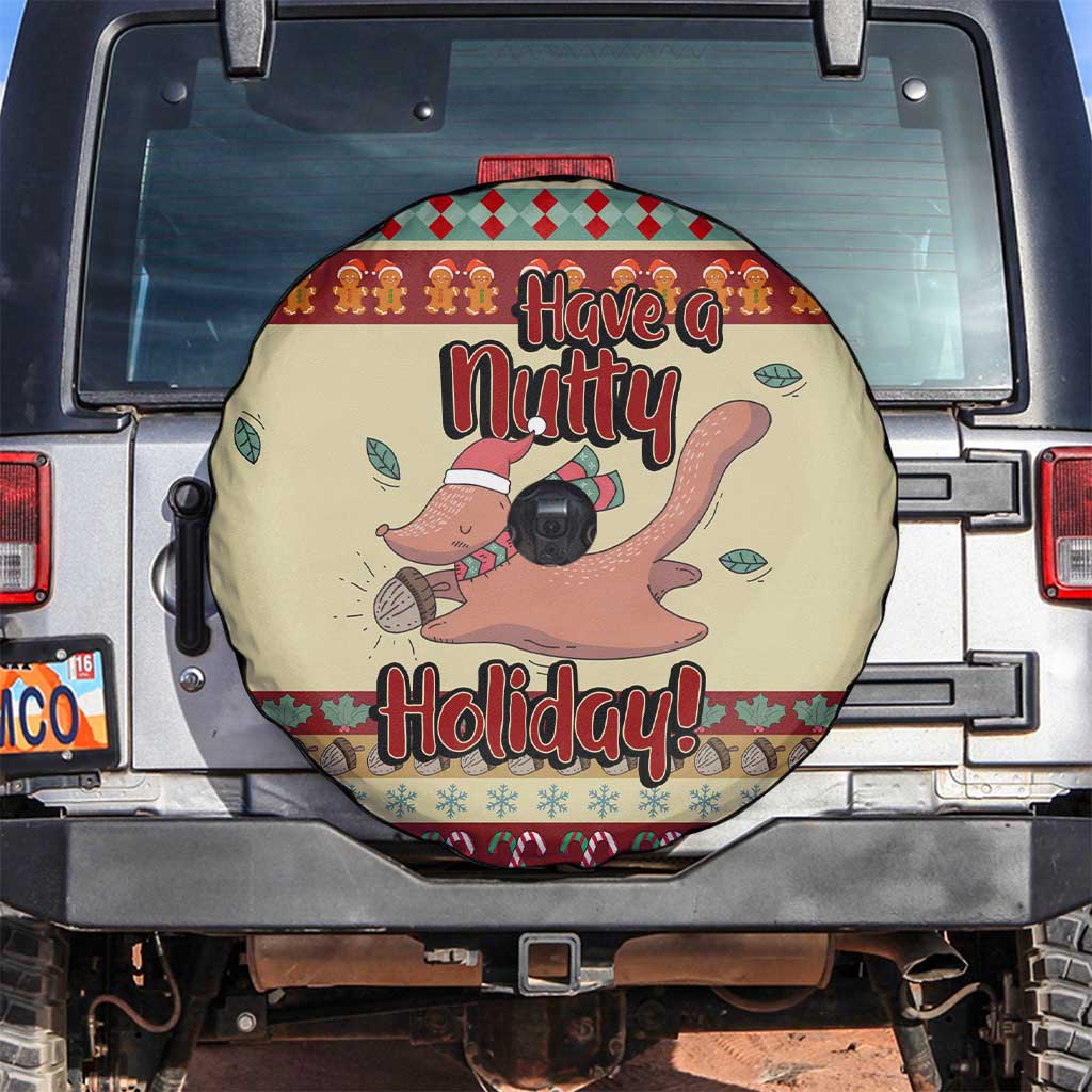 Have A Nutty Holiday Christmas Christmas Spare Tire Cover Xmas Holiday Patterns - Wonder Print Shop