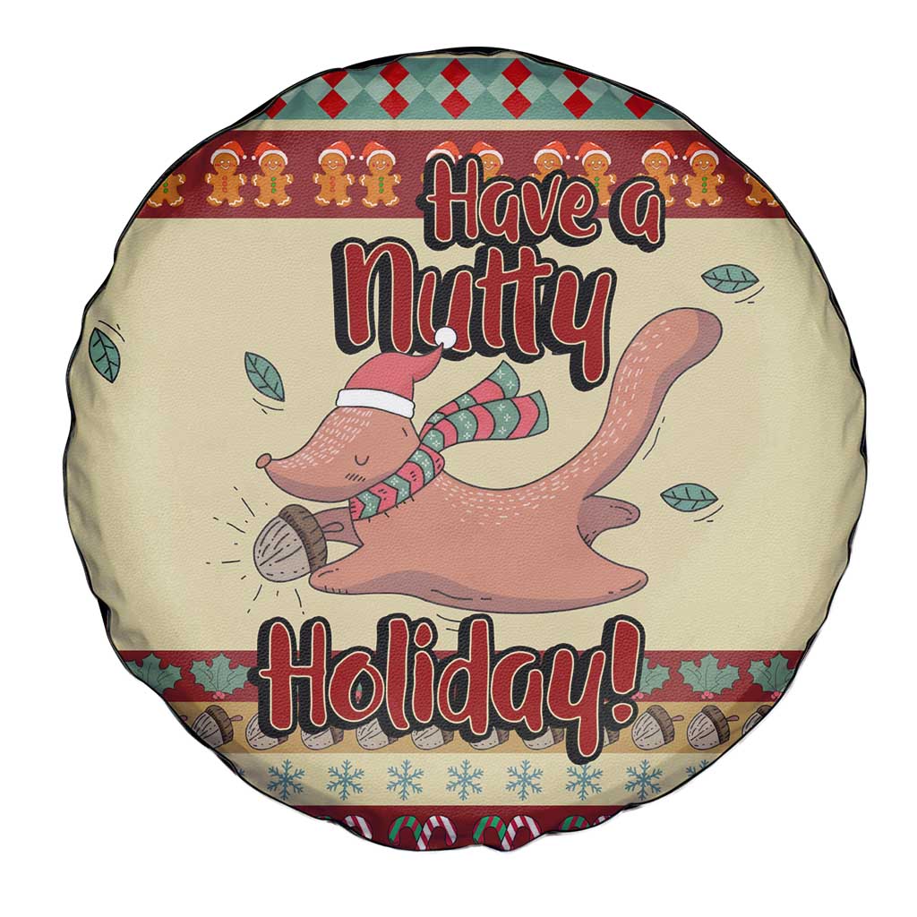 Have A Nutty Holiday Christmas Christmas Spare Tire Cover Xmas Holiday Patterns - Wonder Print Shop