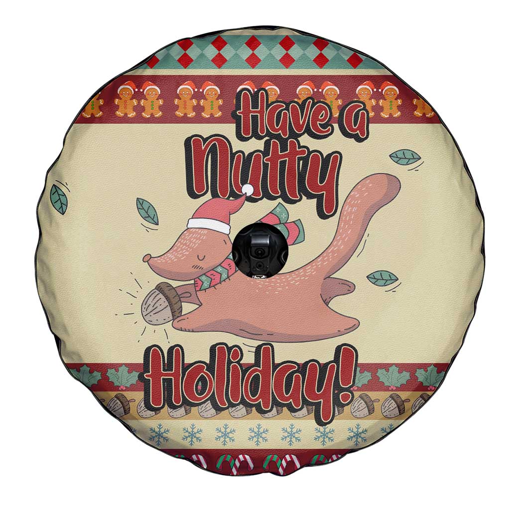 Have A Nutty Holiday Christmas Christmas Spare Tire Cover Xmas Holiday Patterns - Wonder Print Shop