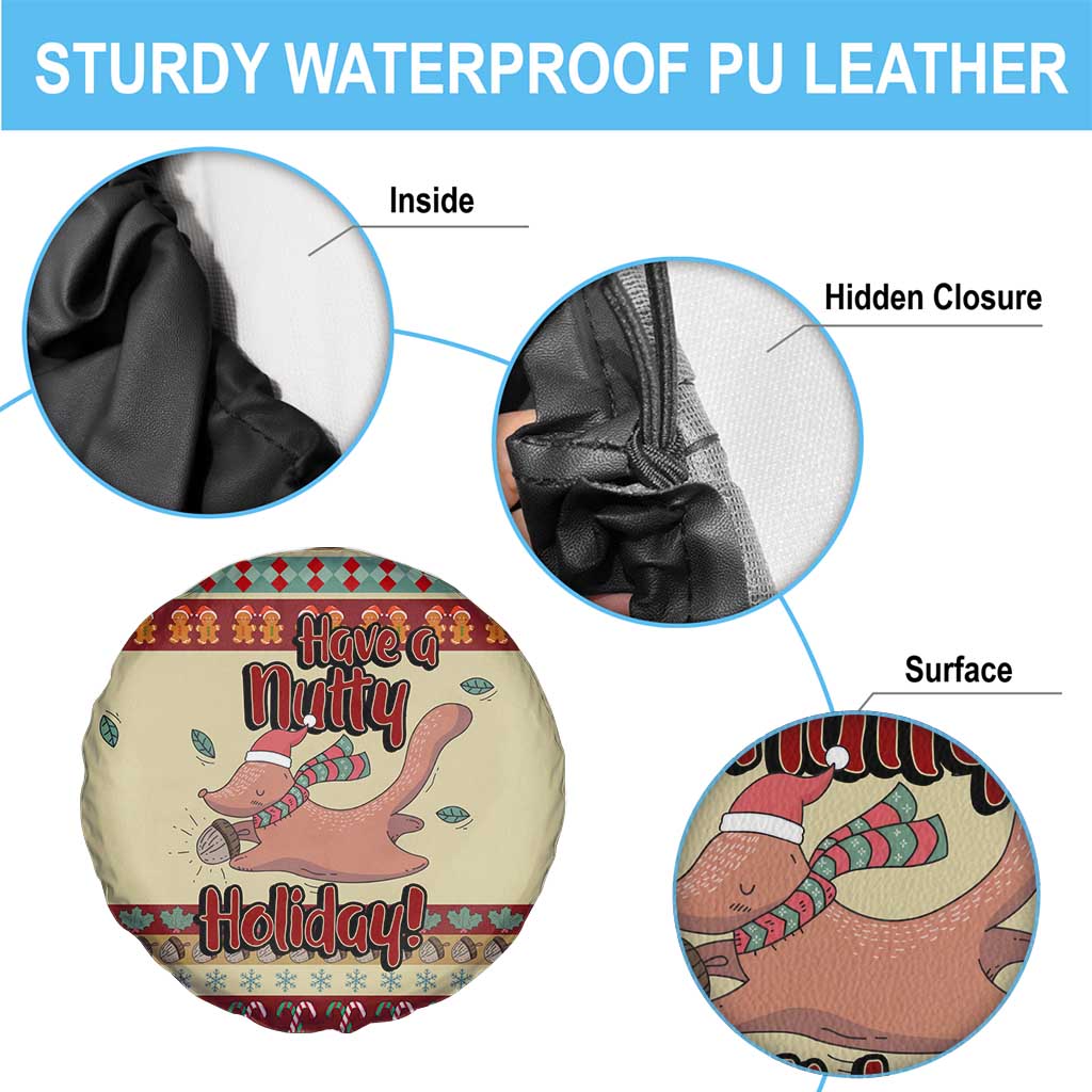 Have A Nutty Holiday Christmas Christmas Spare Tire Cover Xmas Holiday Patterns - Wonder Print Shop