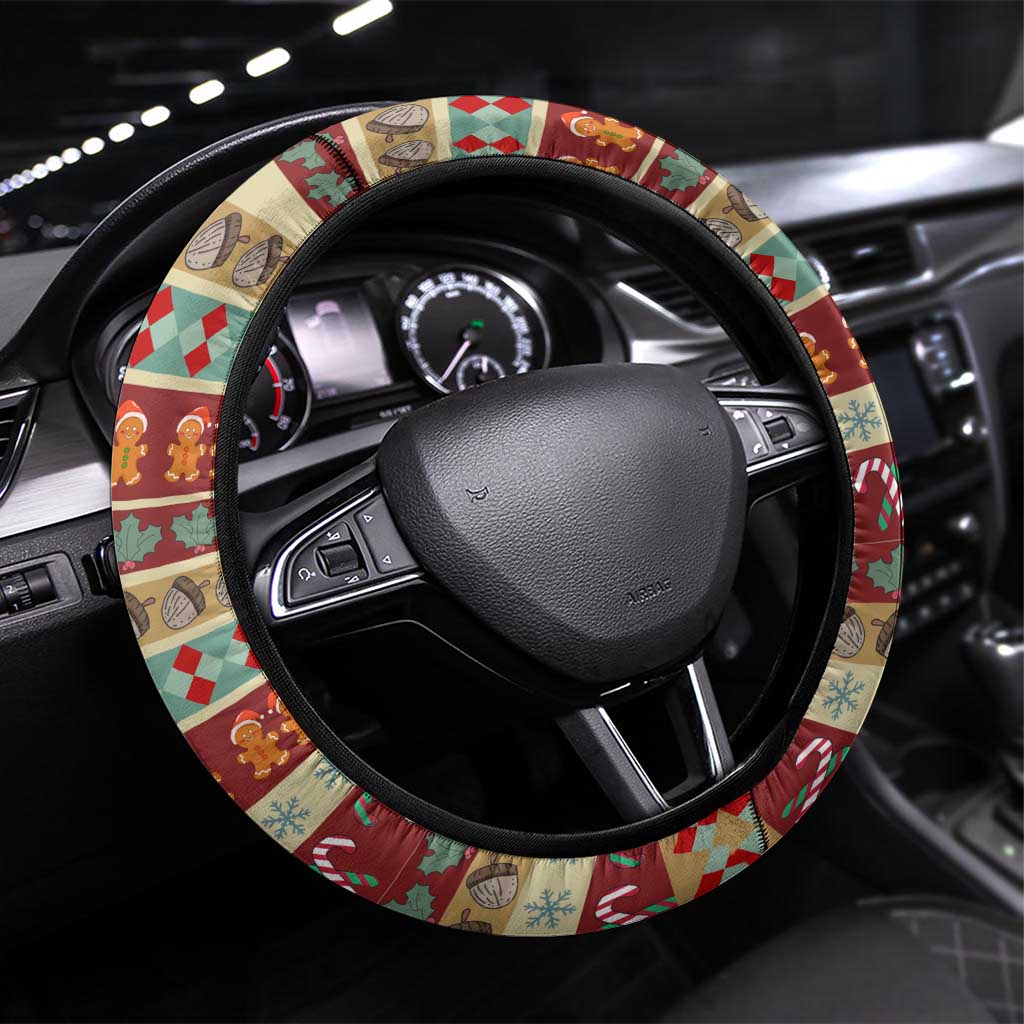 Have A Nutty Holiday Christmas Christmas Steering Wheel Cover Xmas Holiday Patterns - Wonder Print Shop