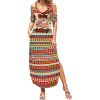 Have A Nutty Holiday Christmas Christmas Summer Maxi Dress Xmas Holiday Patterns - Wonder Print Shop
