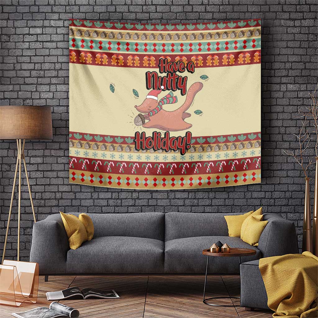 Have A Nutty Holiday Christmas Christmas Tapestry Xmas Holiday Patterns - Wonder Print Shop