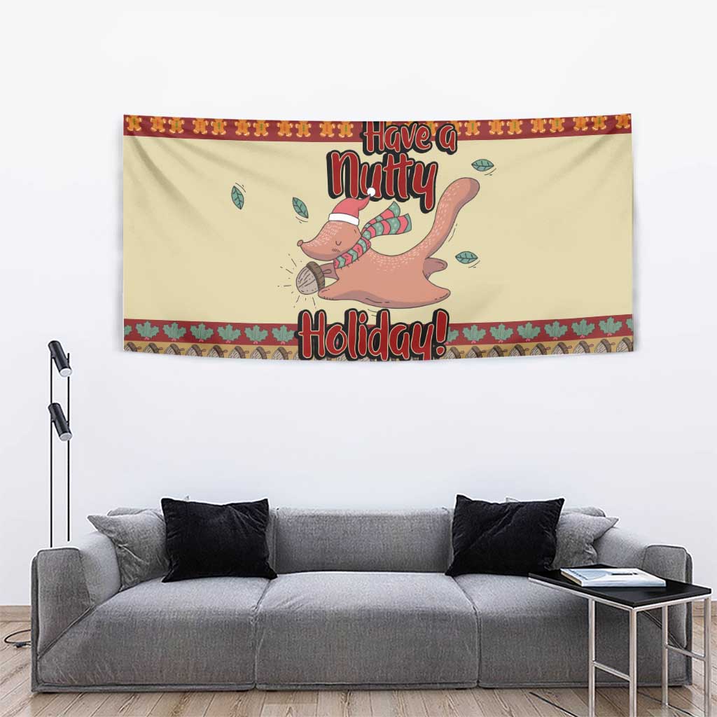 Have A Nutty Holiday Christmas Christmas Tapestry Xmas Holiday Patterns - Wonder Print Shop