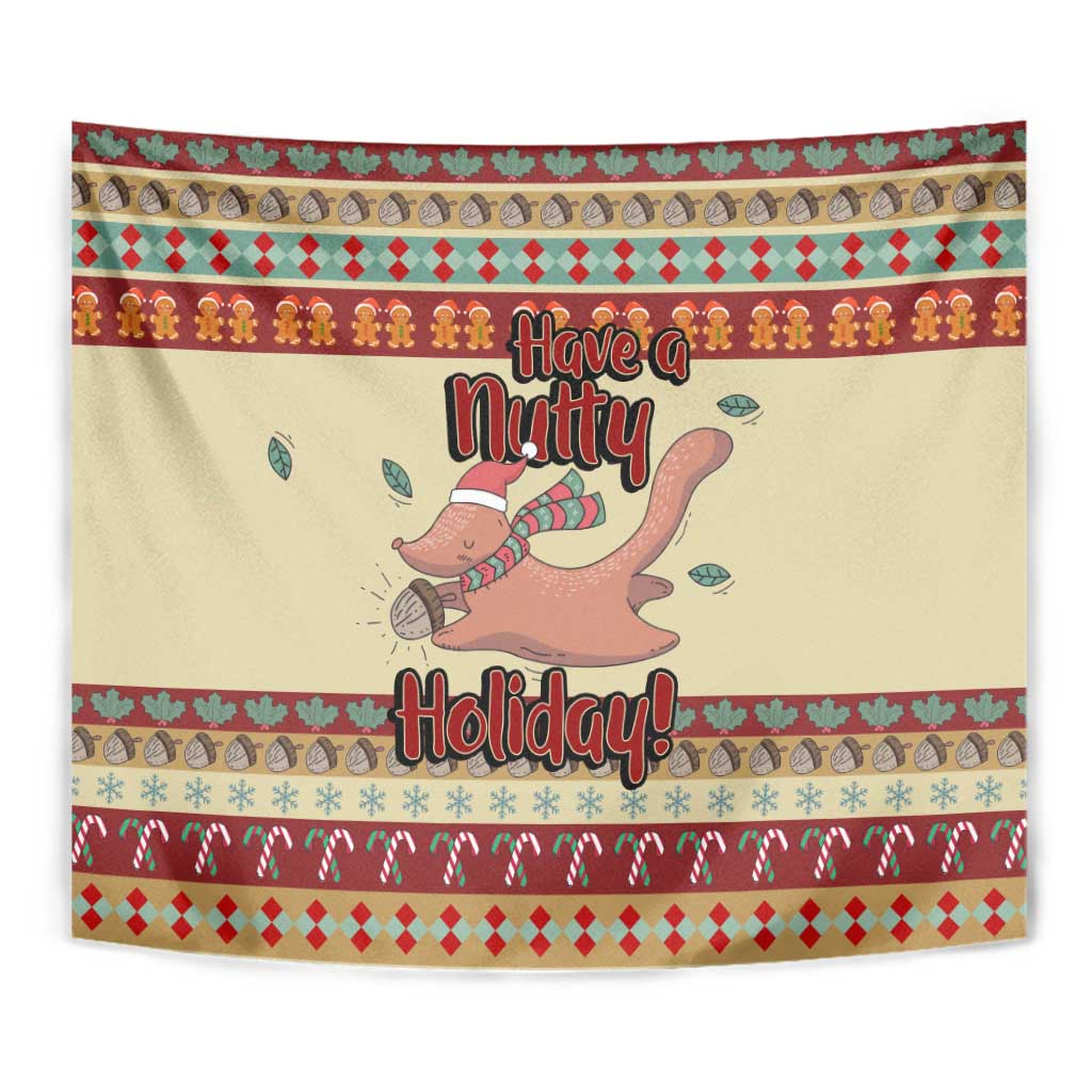 Have A Nutty Holiday Christmas Christmas Tapestry Xmas Holiday Patterns - Wonder Print Shop