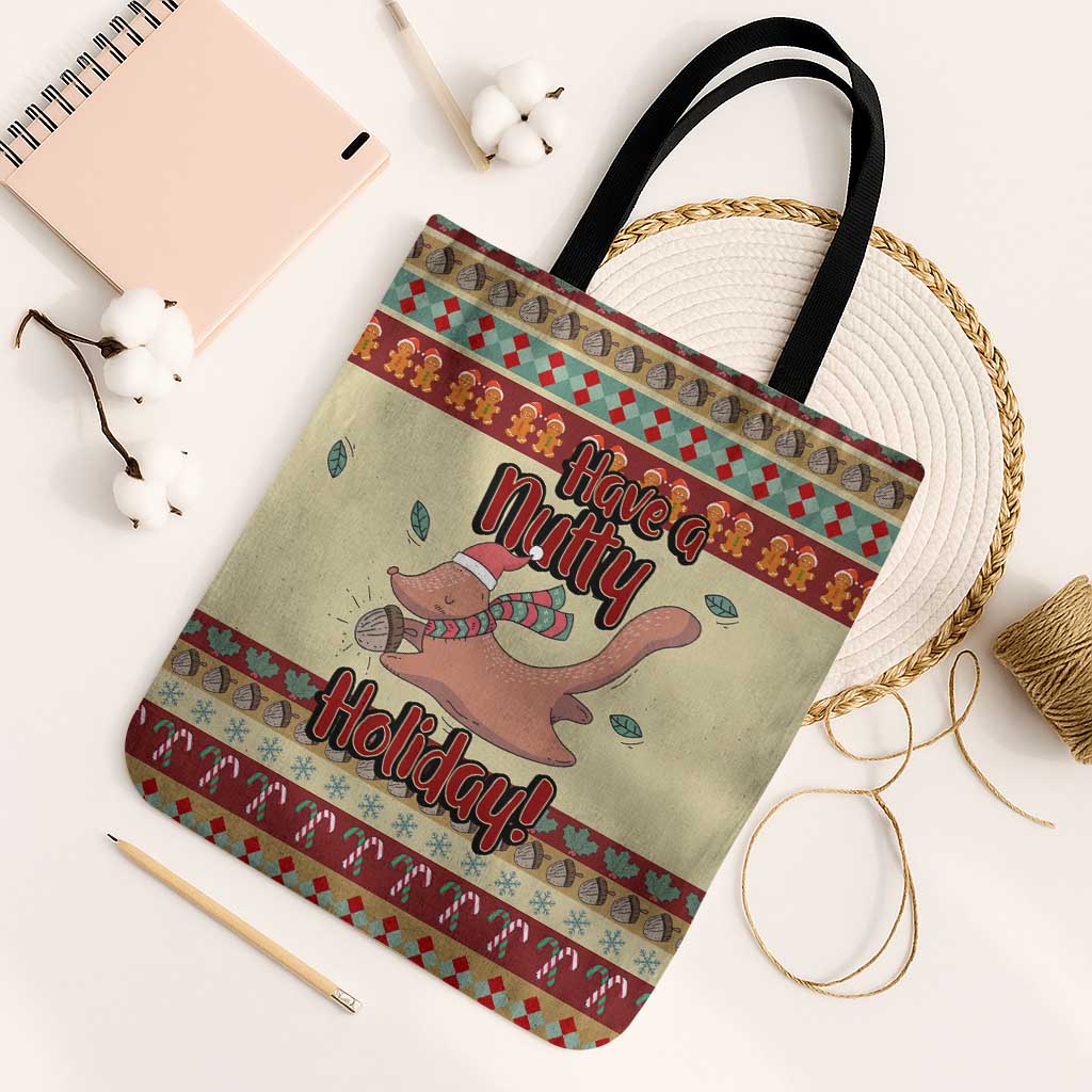 Have A Nutty Holiday Christmas Christmas Tote Bag Xmas Holiday Patterns - Wonder Print Shop