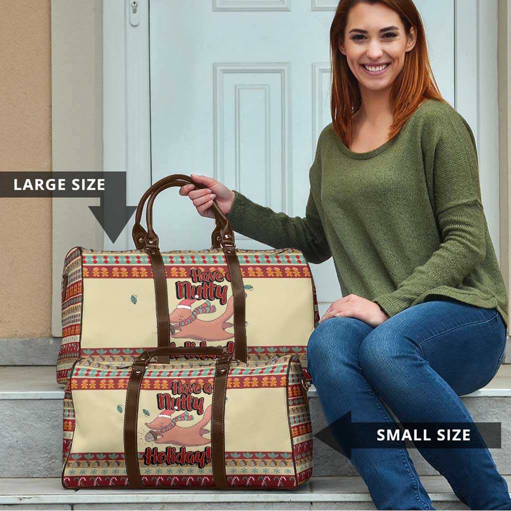Have A Nutty Holiday Christmas Christmas Travel Bag Xmas Holiday Patterns - Wonder Print Shop