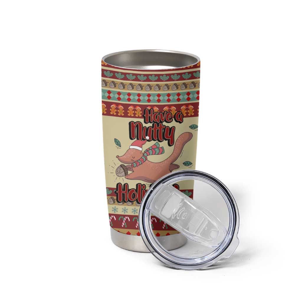 Have A Nutty Holiday Christmas Christmas Tumbler Cup Xmas Holiday Patterns - Wonder Print Shop