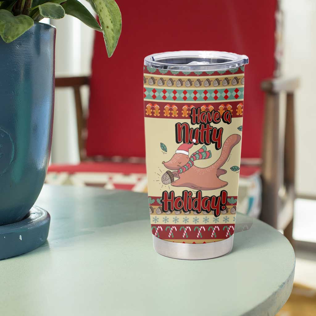 Have A Nutty Holiday Christmas Christmas Tumbler Cup Xmas Holiday Patterns - Wonder Print Shop