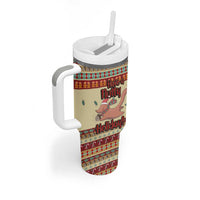 Have A Nutty Holiday Christmas Christmas Tumbler With Handle Xmas Holiday Patterns - Wonder Print Shop