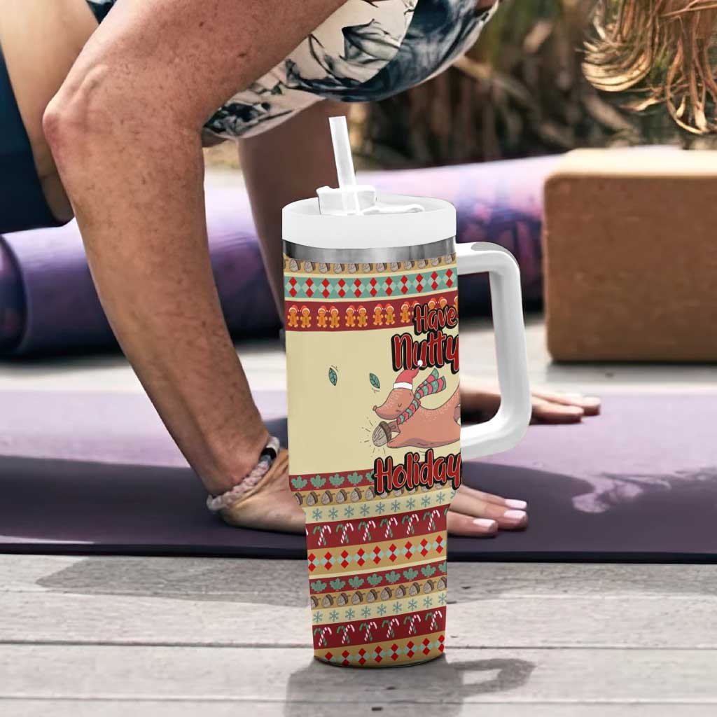 Have A Nutty Holiday Christmas Christmas Tumbler With Handle Xmas Holiday Patterns - Wonder Print Shop