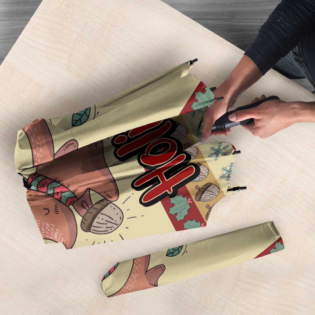 Have A Nutty Holiday Christmas Christmas Umbrella Xmas Holiday Patterns - Wonder Print Shop