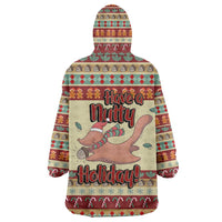 Have A Nutty Holiday Christmas Christmas Wearable Blanket Hoodie Xmas Holiday Patterns - Wonder Print Shop