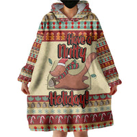 Have A Nutty Holiday Christmas Christmas Wearable Blanket Hoodie Xmas Holiday Patterns - Wonder Print Shop
