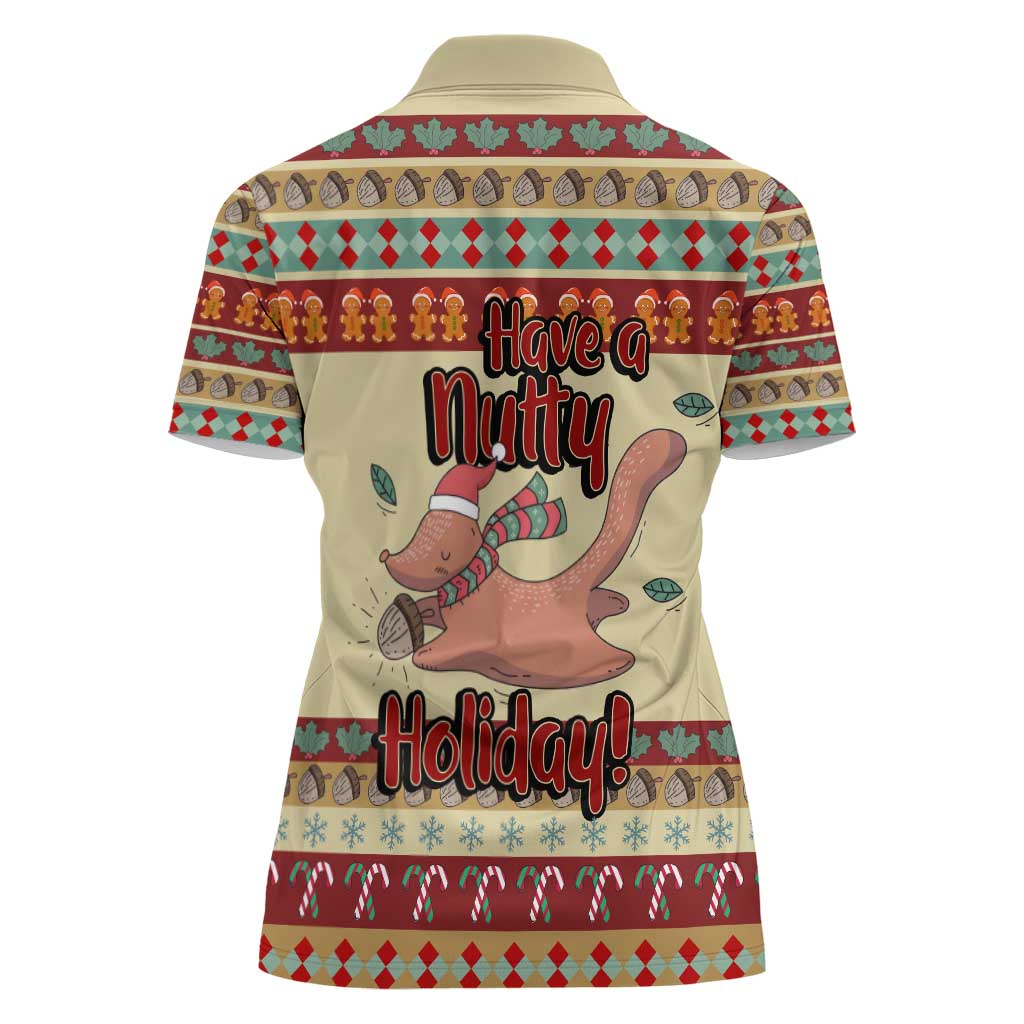 Have A Nutty Holiday Christmas Christmas Women Polo Shirt Xmas Holiday Patterns - Wonder Print Shop