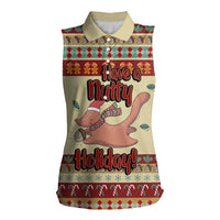 Have A Nutty Holiday Christmas Christmas Women Sleeveless Polo Shirt Xmas Holiday Patterns - Wonder Print Shop