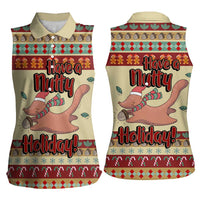 Have A Nutty Holiday Christmas Christmas Women Sleeveless Polo Shirt Xmas Holiday Patterns - Wonder Print Shop
