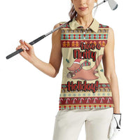 Have A Nutty Holiday Christmas Christmas Women Sleeveless Polo Shirt Xmas Holiday Patterns - Wonder Print Shop
