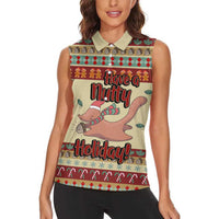 Have A Nutty Holiday Christmas Christmas Women Sleeveless Polo Shirt Xmas Holiday Patterns - Wonder Print Shop