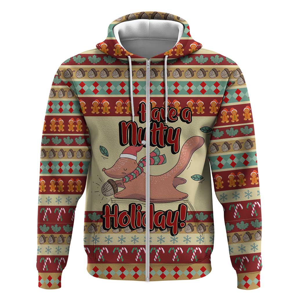 Have A Nutty Holiday Christmas Christmas Zip Hoodie Xmas Holiday Patterns - Wonder Print Shop