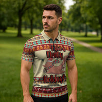 Have A Nutty Holiday Christmas Christmas Zipper Polo Shirt Xmas Holiday Patterns - Wonder Print Shop