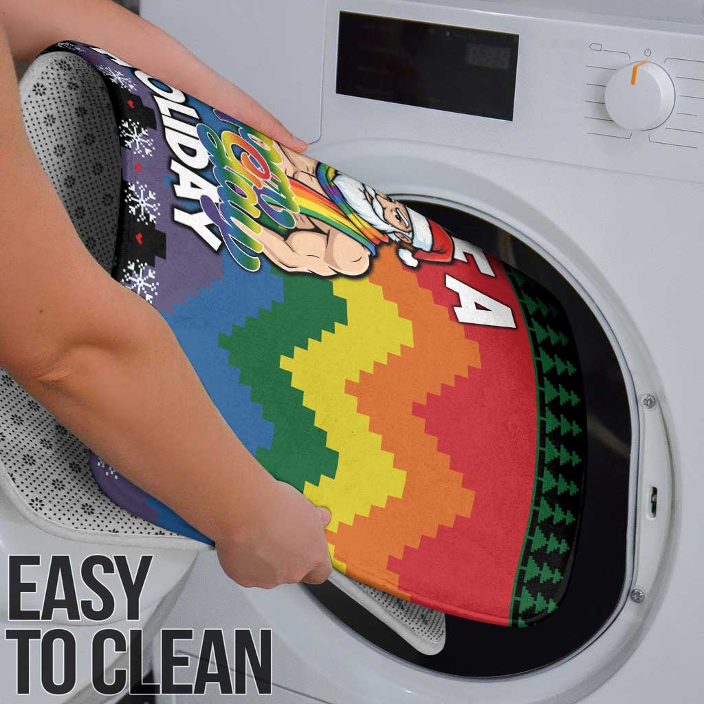 Have A Super Gay Holiday Christmas Bathroom Set Xmas Holiday Patterns - Wonder Print Shop