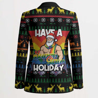 Have A Super Gay Holiday Christmas Blazer Xmas Holiday Patterns - Wonder Print Shop