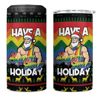 Have A Super Gay Holiday Christmas 4 in 1 Can Cooler Tumbler Xmas Holiday Patterns - Wonder Print Shop