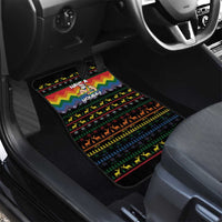 Have A Super Gay Holiday Christmas Car Mats Xmas Holiday Patterns - Wonder Print Shop