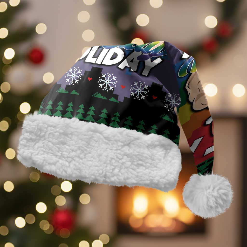 Have A Super Gay Holiday Christmas Santa Hat Xmas Holiday Patterns - Wonder Print Shop