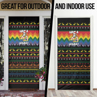Have A Super Gay Holiday Christmas Door Cover Xmas Holiday Patterns - Wonder Print Shop