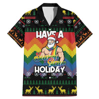 Have A Super Gay Holiday Christmas Family Matching Mermaid Dress and Hawaiian Shirt Xmas Holiday Patterns - Wonder Print Shop