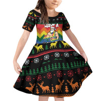Have A Super Gay Holiday Christmas Family Matching Off Shoulder Short Dress and Hawaiian Shirt Xmas Holiday Patterns - Wonder Print Shop