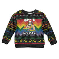 Have A Super Gay Holiday Christmas Kid Ugly Christmas Sweater Xmas Holiday Patterns - Wonder Print Shop